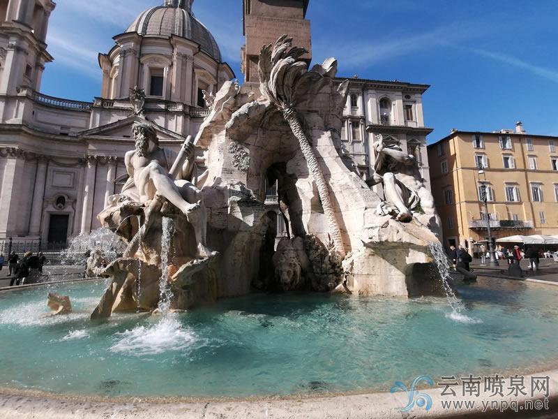 四河喷泉/Fontana dei Quattro Fiumi-创意音乐喷泉欣赏