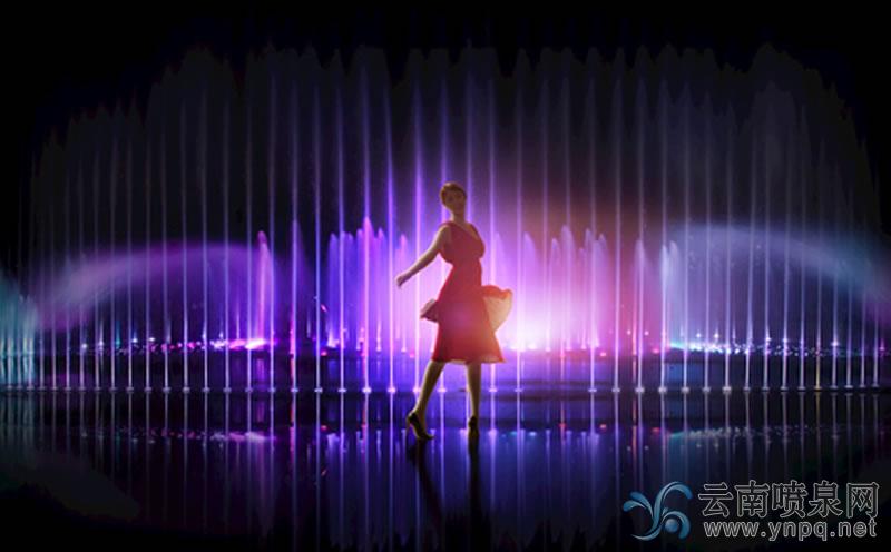音乐喷泉和激光水幕电影夜景的拍摄技巧