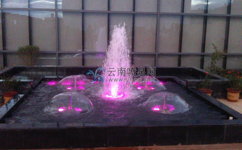 喷泉设计-晋城高速公路余家海服务区音乐喷泉